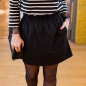 J. Crew Charcoal Gray Wool Bell Skirt - EUC